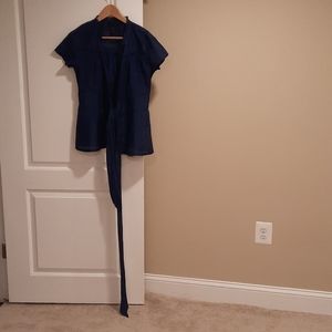 Banana Republic Silk Wrap Blouse